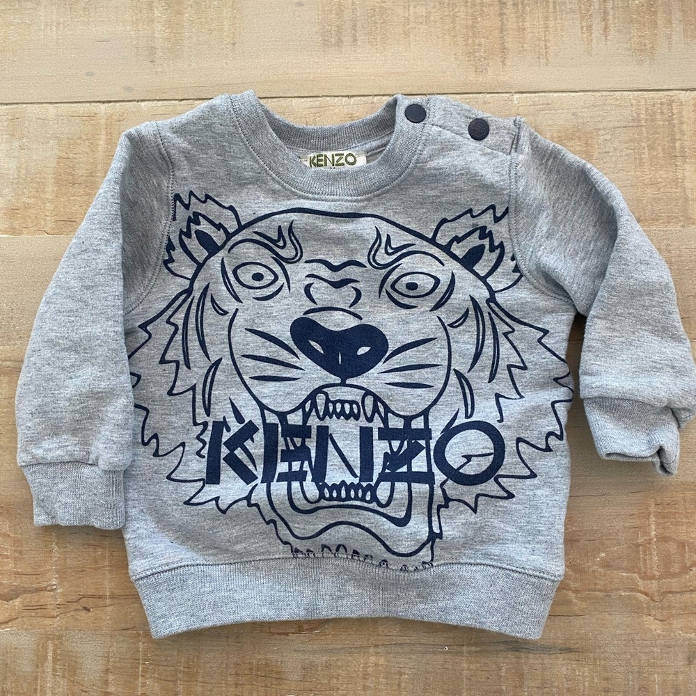 KENZO Kids Boys Printed Crew Neck sweater shirt